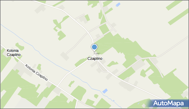 Czaplino gmina Choroszcz, Czaplino, mapa Czaplino gmina Choroszcz