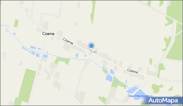 Czarna gmina Stanisławów, Czarna, mapa Czarna gmina Stanisławów