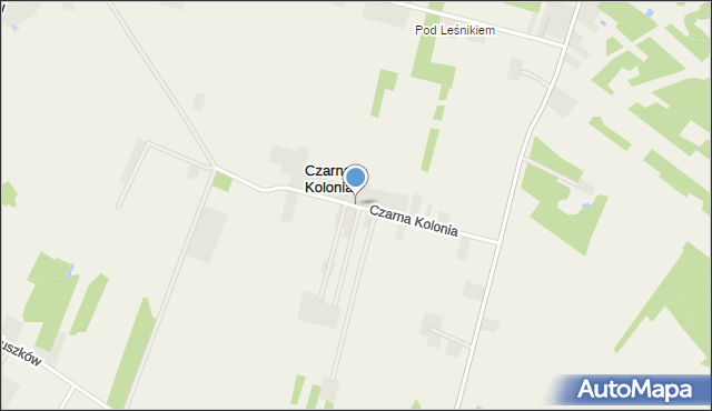 Czarna Kolonia, Czarna Kolonia, mapa Czarna Kolonia