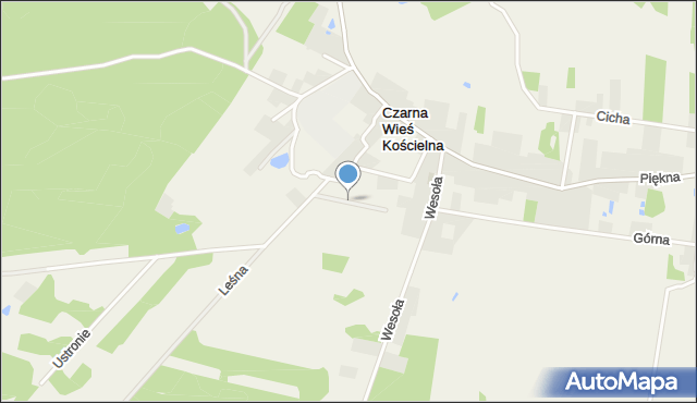 Czarna Wieś Kościelna, Czarna Wieś Kościelna, mapa Czarna Wieś Kościelna