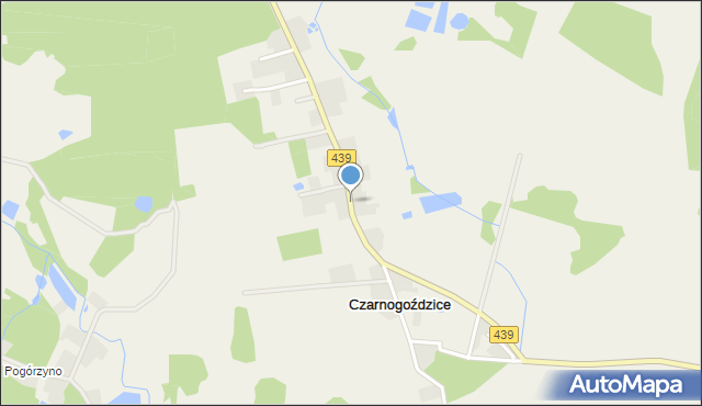 Czarnogoździce, Czarnogoździce, mapa Czarnogoździce