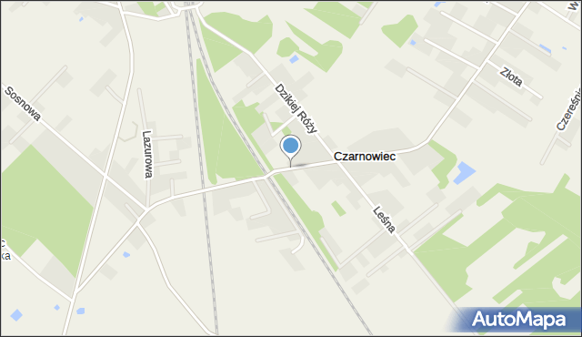 Czarnowiec gmina Rzekuń, Czarnowiec, mapa Czarnowiec gmina Rzekuń