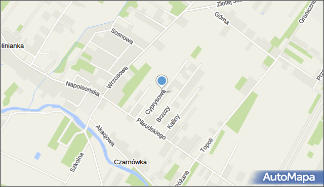 Czarnówka gmina Wiązowna, Czarnówka, mapa Czarnówka gmina Wiązowna