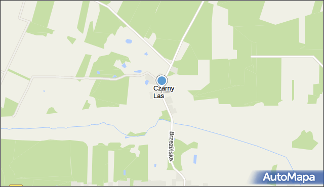 Czarny Las gmina Żytno, Czarny Las, mapa Czarny Las gmina Żytno