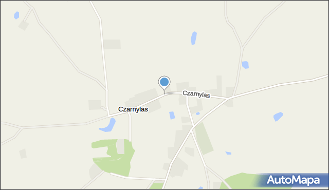 Czarnylas gmina Skórcz, Czarnylas, mapa Czarnylas gmina Skórcz