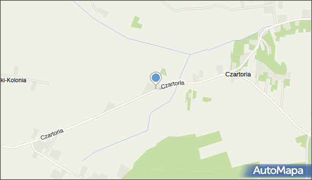 Czartoria gmina Miączyn, Czartoria, mapa Czartoria gmina Miączyn