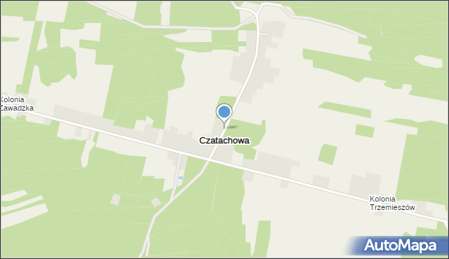 Czatachowa, Czatachowa, mapa Czatachowa