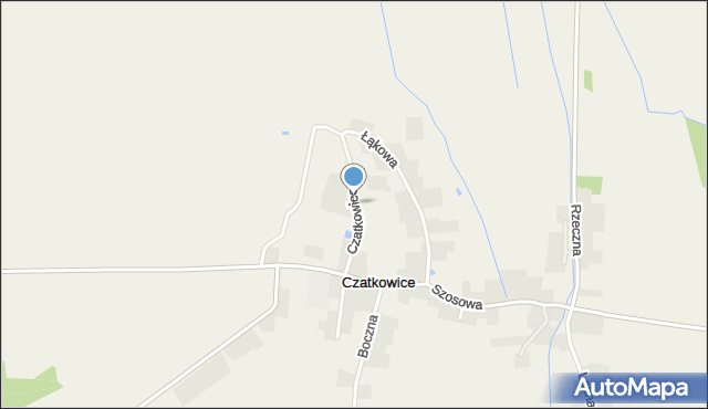 Czatkowice gmina Milicz, Czatkowice, mapa Czatkowice gmina Milicz