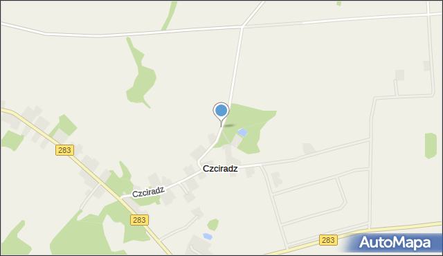 Czciradz, Czciradz, mapa Czciradz