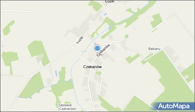 Czekanów gmina Jabłonna Lacka, Czekanów, mapa Czekanów gmina Jabłonna Lacka