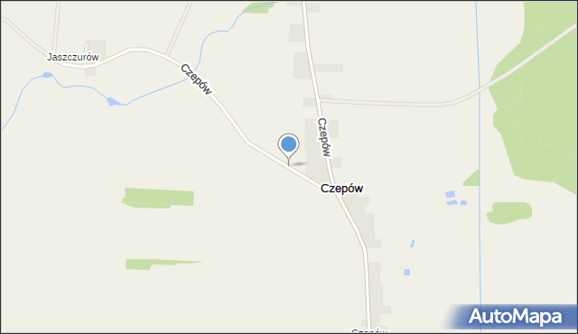 Czepów, Czepów, mapa Czepów