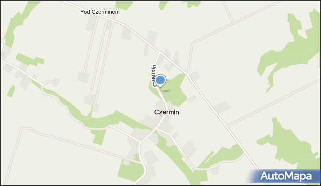 Czermin gmina Dwikozy, Czermin, mapa Czermin gmina Dwikozy