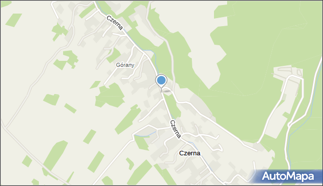 Czerna gmina Krzeszowice, Czerna, mapa Czerna gmina Krzeszowice