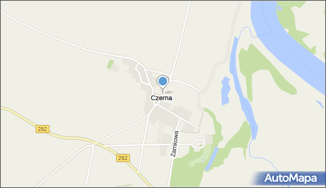 Czerna gmina Żukowice, Czerna, mapa Czerna gmina Żukowice