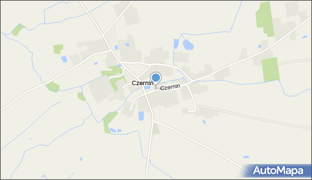 Czernin gmina Dygowo, Czernin, mapa Czernin gmina Dygowo