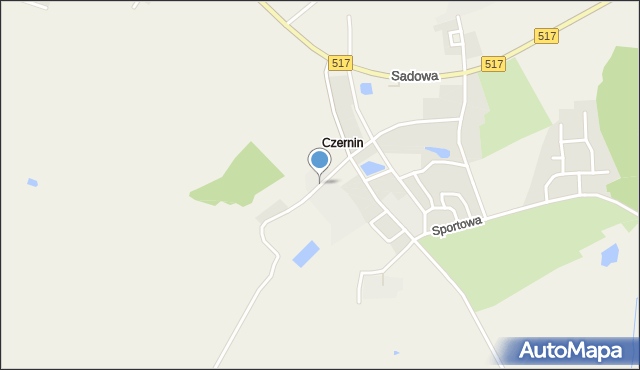 Czernin gmina Sztum, Czernin, mapa Czernin gmina Sztum