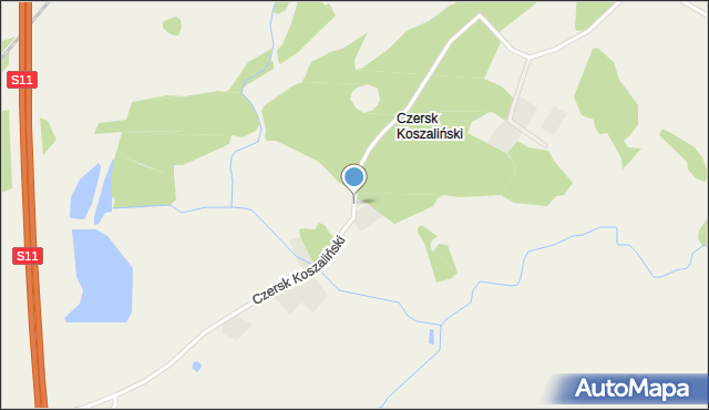 Czersk Koszaliński, Czersk Koszaliński, mapa Czersk Koszaliński