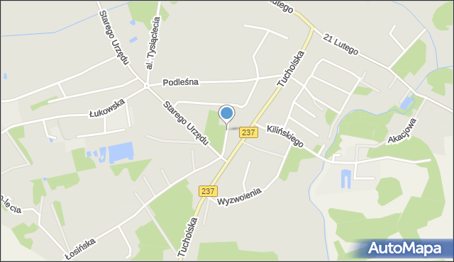 Czersk powiat chojnicki, Czerwonych Maków, mapa Czersk powiat chojnicki
