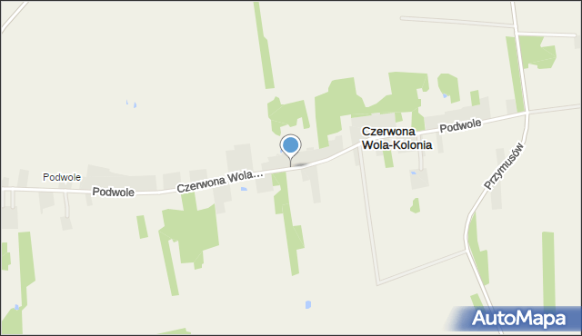 Czerwona Wola-Kolonia, Czerwona Wola-Kolonia, mapa Czerwona Wola-Kolonia