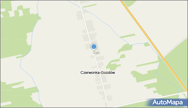 Czerwonka-Gozdów, Czerwonka-Gozdów, mapa Czerwonka-Gozdów