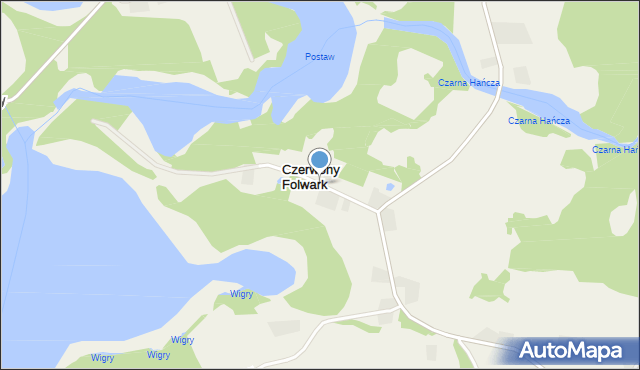 Czerwony Folwark, Czerwony Folwark, mapa Czerwony Folwark