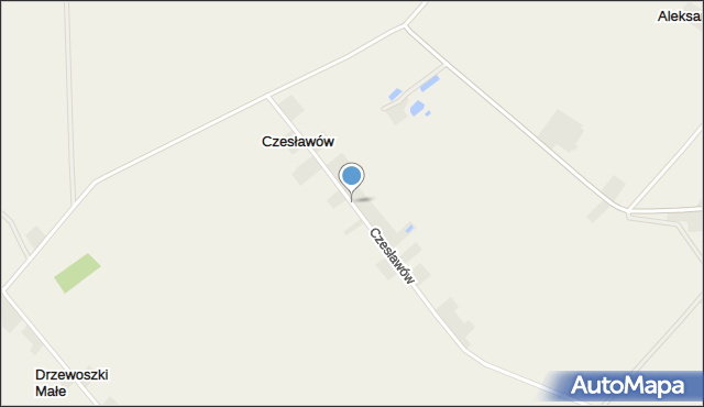 Czesławów gmina Żychlin, Czesławów, mapa Czesławów gmina Żychlin