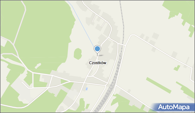 Czostków gmina Krasocin, Czostków, mapa Czostków gmina Krasocin