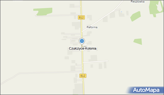Czułczyce-Kolonia, Czułczyce-Kolonia, mapa Czułczyce-Kolonia