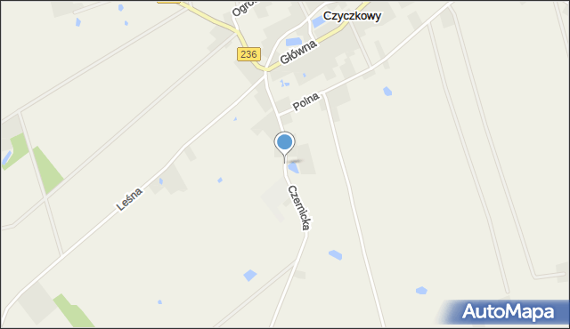 Czyczkowy, Czernicka, mapa Czyczkowy