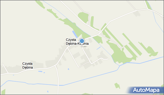 Czysta Dębina-Kolonia, Czysta Dębina-Kolonia, mapa Czysta Dębina-Kolonia