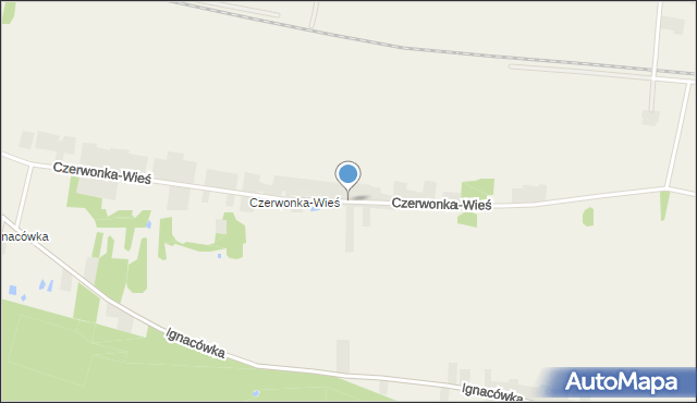 Czyste gmina Sochaczew, Czerwonka-Wieś, mapa Czyste gmina Sochaczew