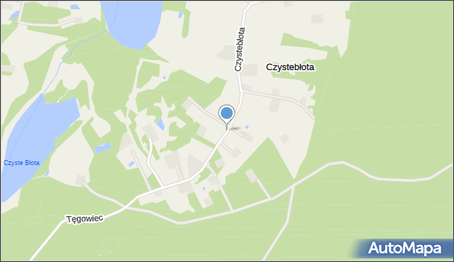 Czystebłota, Czystebłota, mapa Czystebłota