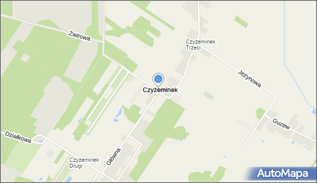 Czyżeminek, Czyżeminek, mapa Czyżeminek