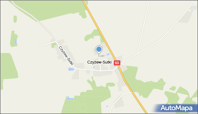 Czyżew-Sutki, Czyżew-Sutki, mapa Czyżew-Sutki