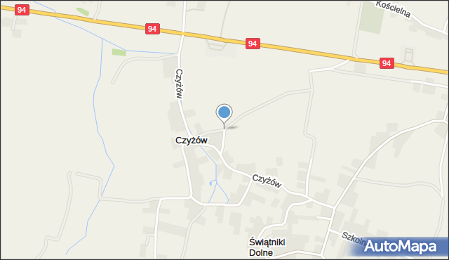 Czyżów gmina Gdów, Czyżów, mapa Czyżów gmina Gdów