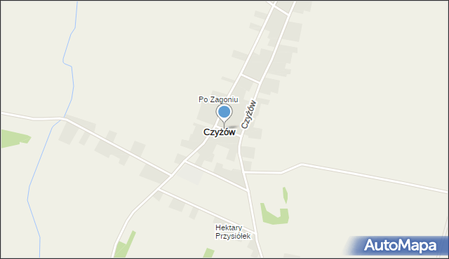 Czyżów gmina Stopnica, Czyżów, mapa Czyżów gmina Stopnica