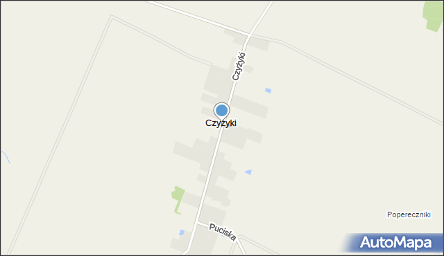 Czyżyki, Czyżyki, mapa Czyżyki