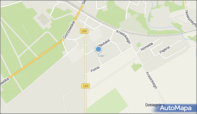 Dobiegniew powiat strzelecko-drezdenecki, Czereśniowa, mapa Dobiegniew powiat strzelecko-drezdenecki