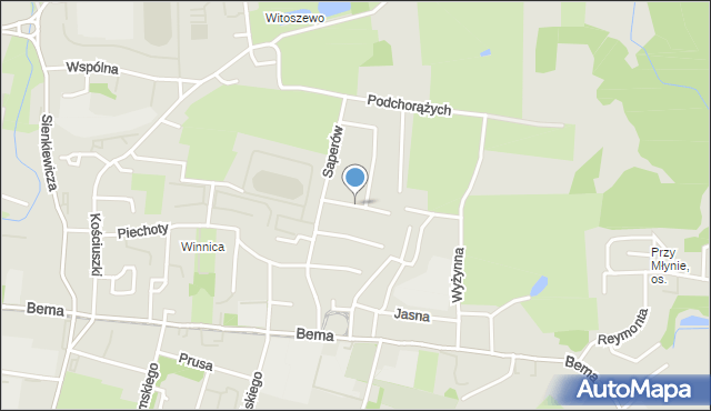 Elbląg, Czarnieckiego Stefana, hetm., mapa Elbląga