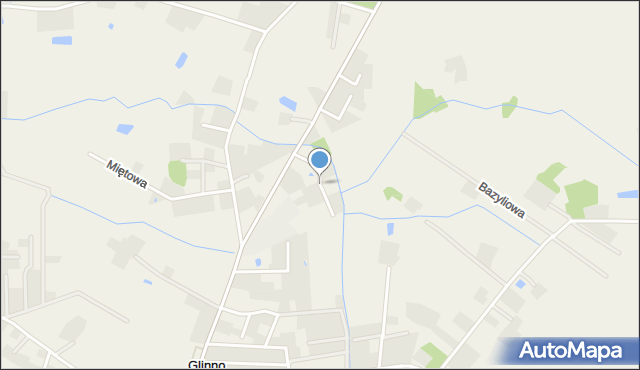 Glinno gmina Nowy Tomyśl, Czerwcowa, mapa Glinno gmina Nowy Tomyśl