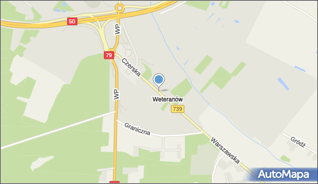 Góra Kalwaria, Czerska, mapa Góra Kalwaria