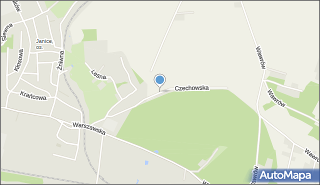 Gorzów Wielkopolski, Czechowska, mapa Gorzów Wielkopolski