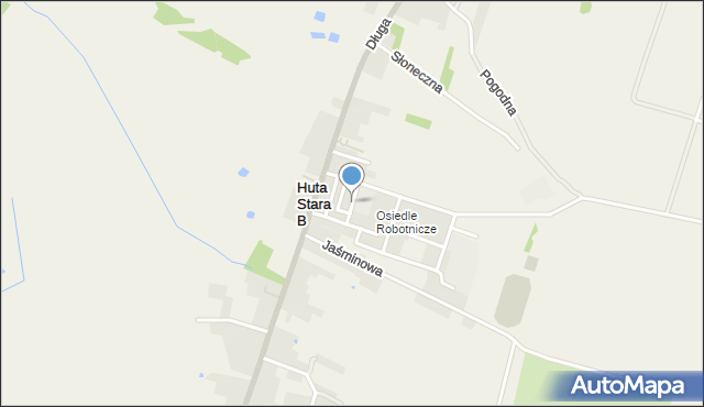 Huta Stara B, Czysta, mapa Huta Stara B