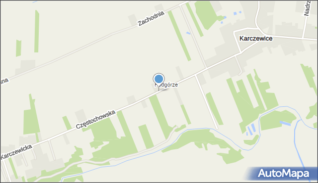 Karczewice, Częstochowska, mapa Karczewice