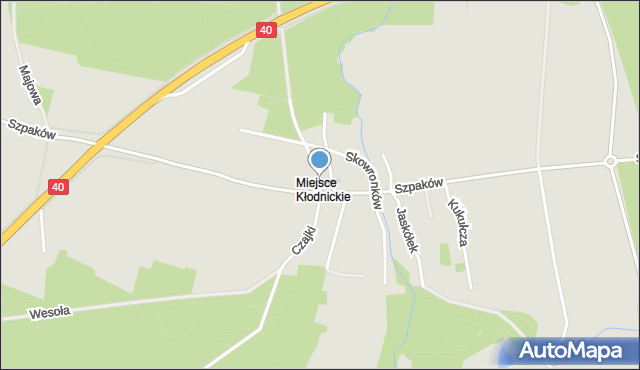 Kędzierzyn-Koźle, Czajki, mapa Kędzierzyna-Koźle