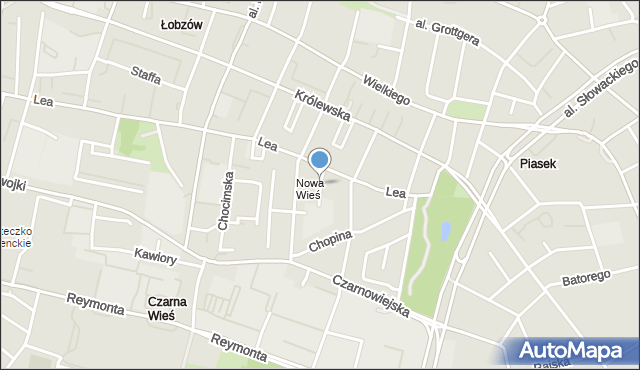 Kraków, Czapińskiego Kazimierza, mapa Krakowa