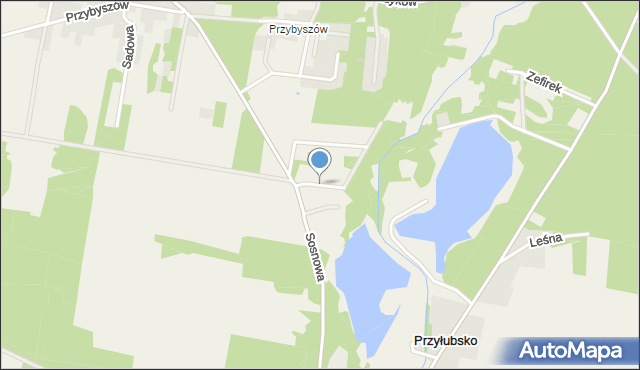 Kroczyce, Czereśniowa, mapa Kroczyce