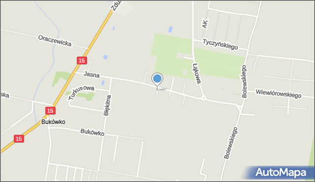 Krotoszyn, Czerwona, mapa Krotoszyna