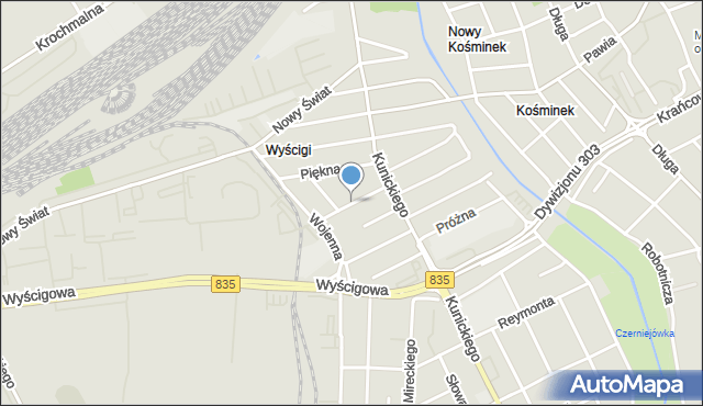 Lublin, Czeska, mapa Lublina
