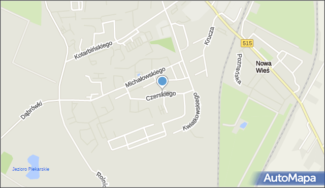 Malbork, Czerskiego Jana, mapa Malborka